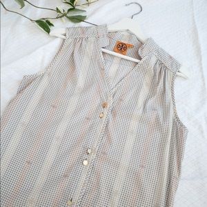 New Tory Burch  silk blouse top sz 8 (s11)